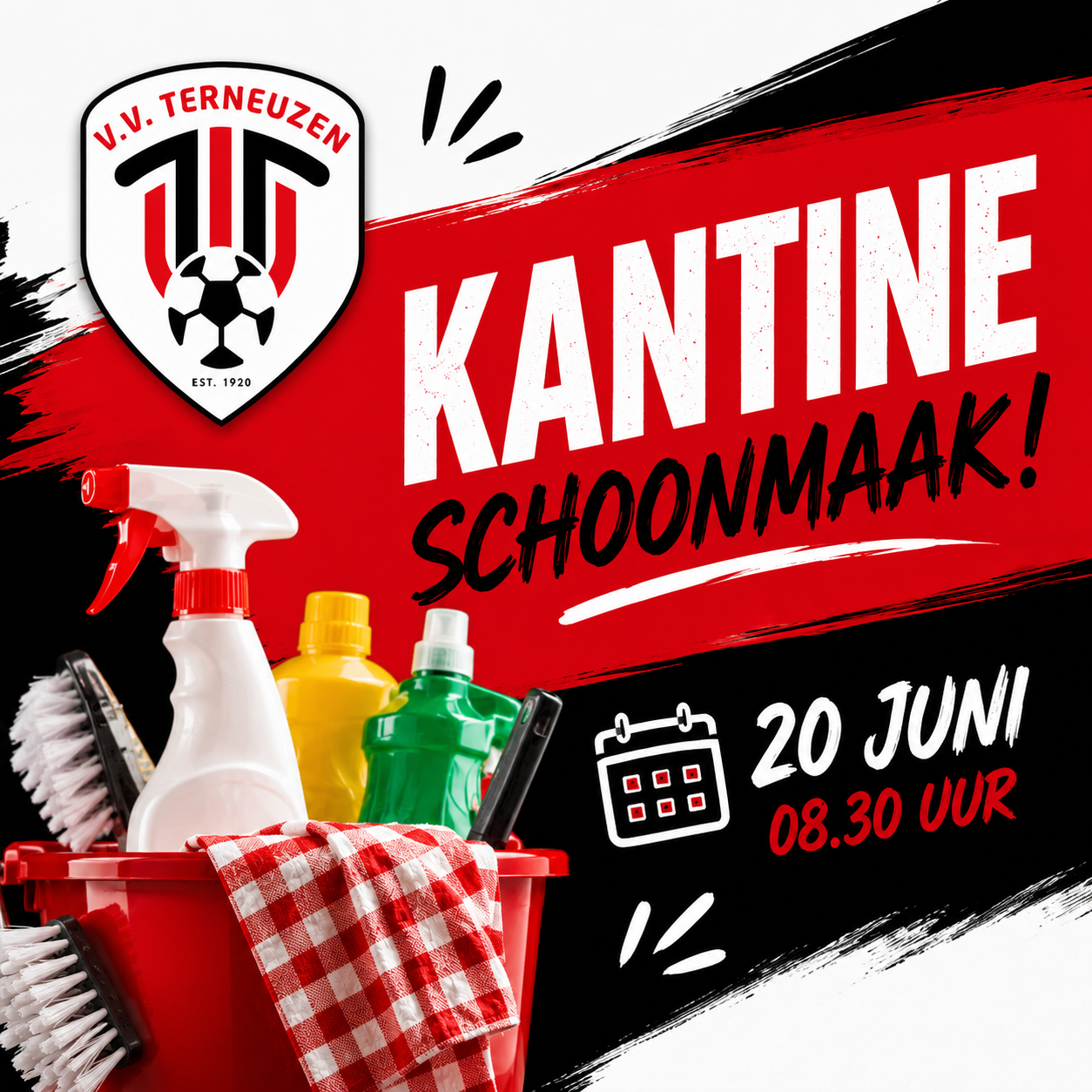 Grote kantineschoonmaak op 20 juni – help jij ook mee?